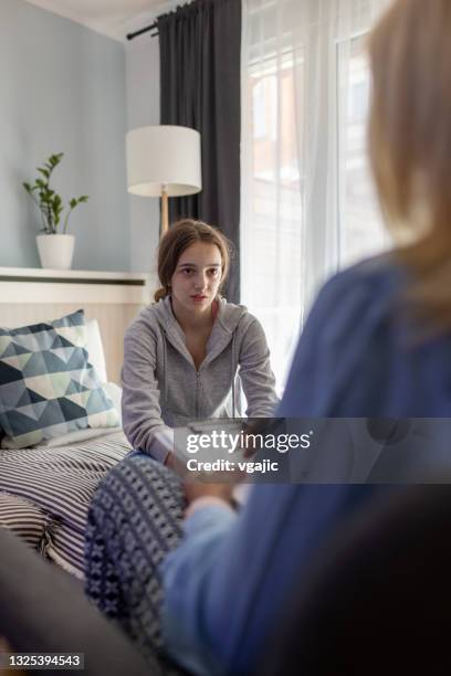 Adolescente En Una Sesin De Consejera, Foto de stock