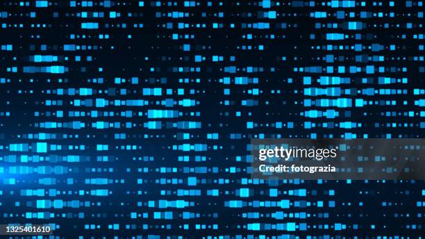 abstract blue innovation technology background - matrix wallpaper stock pictures, royalty-free photos & images