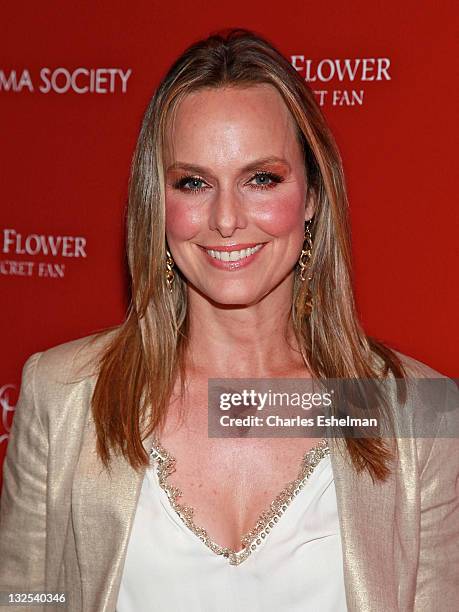 Actress Melora Hardin attends The Cinema Society with Ivanka Trump Jewelry & Diane Von Furstenberg screening of ""Snow Flower And The Secret Fan"" at...