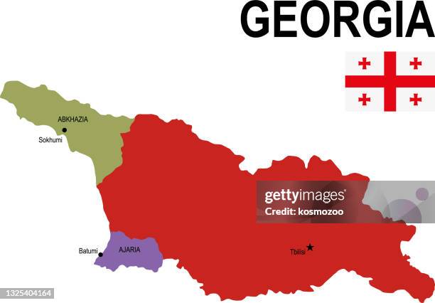 Georgia Mapula Georgia Map Country Photos and Premium High Res Pictures - Getty Images