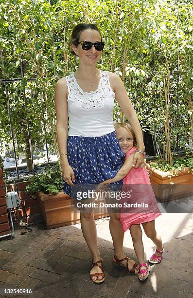 Jennifer Meyer Maguire and daughter Ruby Maguire attend Jo De Mer Lunch Hosted By Alexandra von Furstenberg at Il Cielo on June 30, 2011 in Beverly...