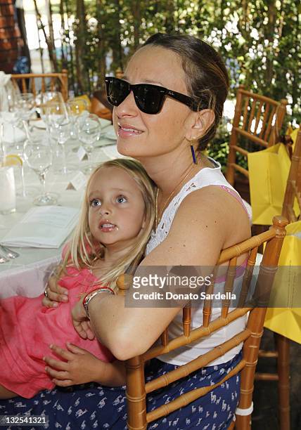 Jennifer Meyer Maguire and daughter Ruby Maguire attend Jo De Mer Lunch Hosted By Alexandra von Furstenberg at Il Cielo on June 30, 2011 in Beverly...