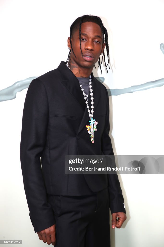 Palis Raper Rapper Travis Scott attends the Dior Homme Menswear Spring Summer ...
