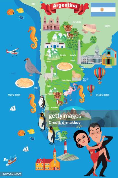 argentina map - empanadas argentina stock illustrations