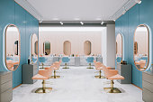 Retro Styled Beauty Salon