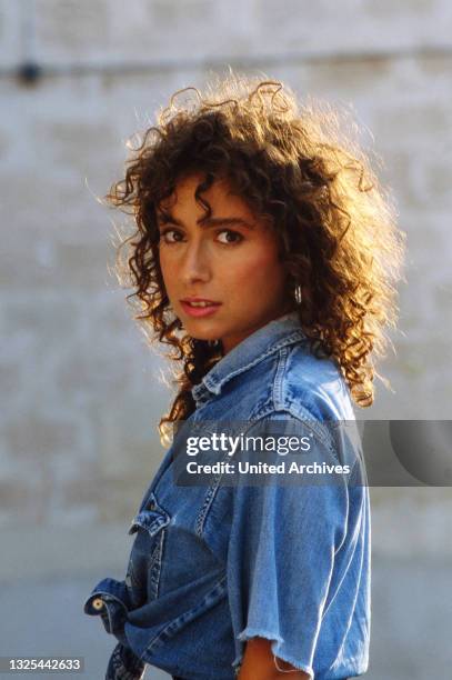 Maria Ketikidou auf Mallorca, Spanien 1988.