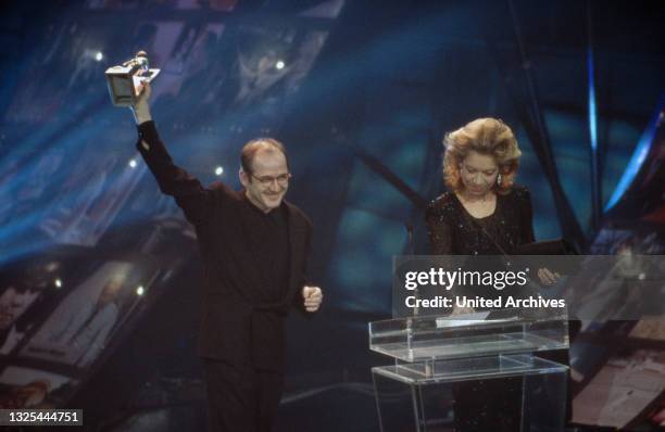 Evelyn Hamann bei der Verleihung des Telestar 1998 in Köln, Deutschland 1998 im Maritim Hotel(.