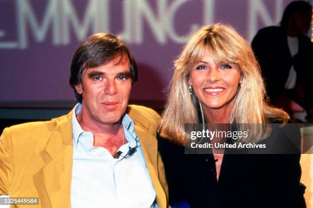 Nur keine Hemmungen, Spielshow, Deutschland 1989 - 1994, Sendung vom 24. Mai 1992, Studiogäste: Kabarettost Horst Jüssen und Sängerin Lena Valaitis(.