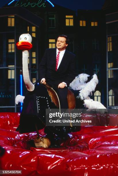 Holgers Waschsalon, Show, Deutschland 1991 - 1995, Sendung vom 28. Februar 1993, Talkgast: Max Josef Strauß(.