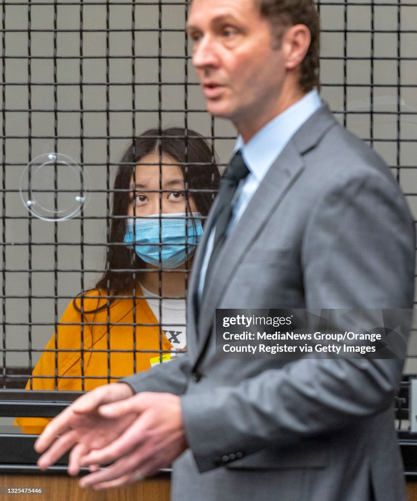 As Wynne Lee, left, in custody, looks on, her attorney Alternate... News  Photo - Getty Images