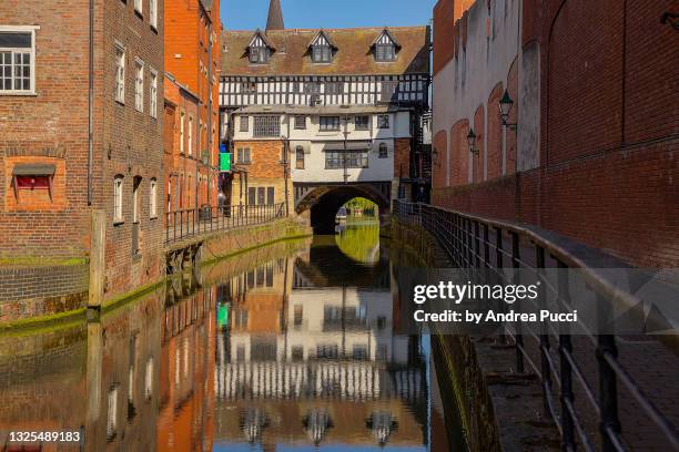 the high bridge, lincoln, lincolnshire, united kingdom - lincoln england fotografías e imágenes de stock