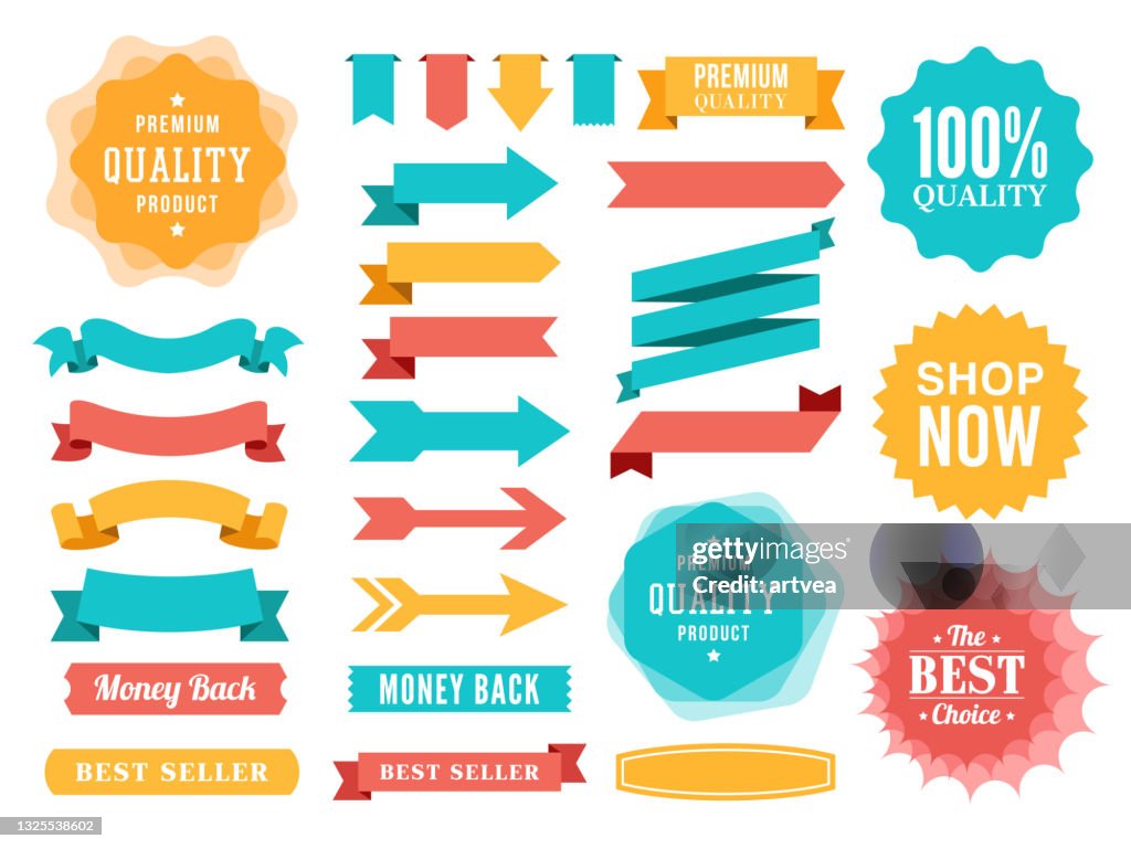 Image If Ribbons Set Of The Ribbons High-Res Vector Graphic - Getty Images