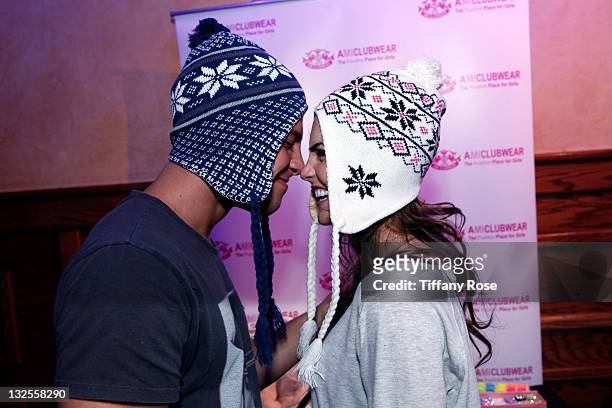 Dean Geyer and Jillian Murray attend The House of Hype LIVEstyle Lounge Day Event at Ciscero Restaurant on January 21, 2011 in Park City, Utah.