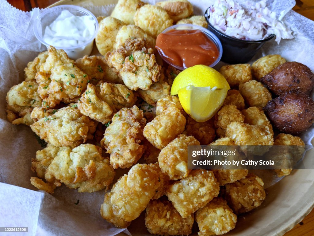 Fried oysters