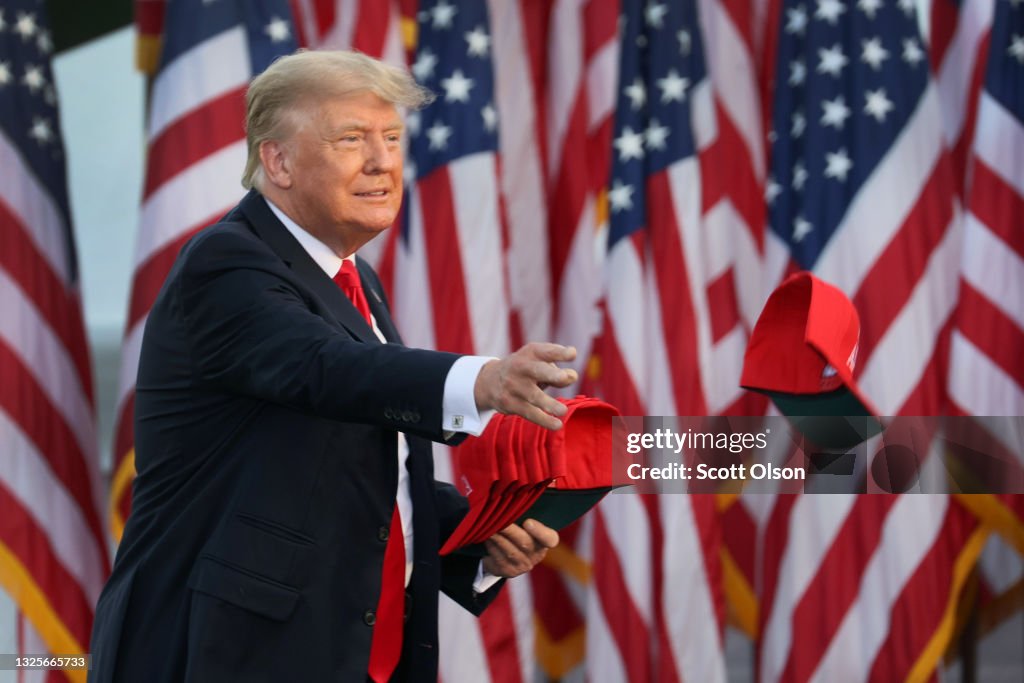Donald Trump Rallies Supporters In Ohio For Congressional Candidate Max Miller