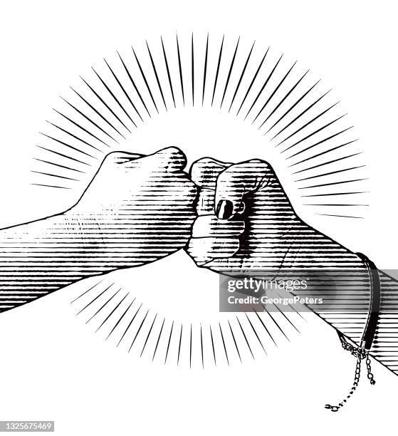 ilustrações de stock, clip art, desenhos animados e ícones de fist bump - colega de trabalho