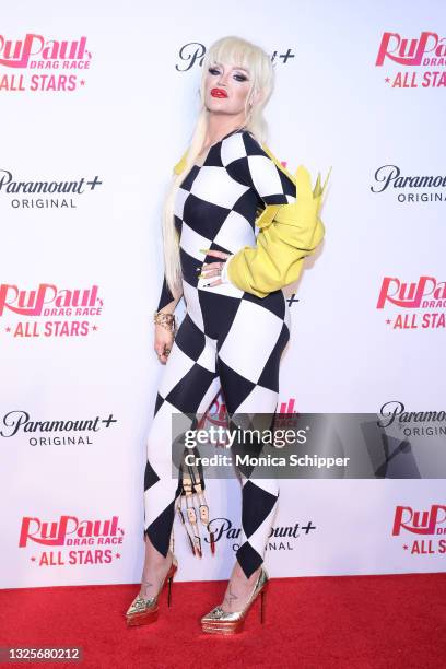 Kylie Sonique Love attends Paramount+ & RuPaul's Drag Race All Stars Cast Celebrate The S6 Premiere At Drive n' Drag at Randall’s Island Park on June...