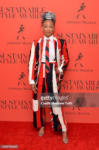 Tati Gabrielle attends Maison de Mode's Sustainable Style Awards at The West Hollywood EDITION on June 26, 2021 in West Hollywood, California.