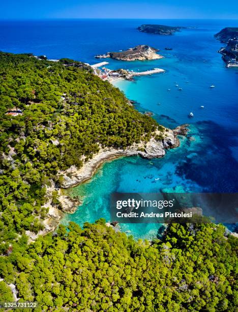 tremiti islands rocky coastline, puglia, italy - isole tremiti stock pictures, royalty-free photos & images