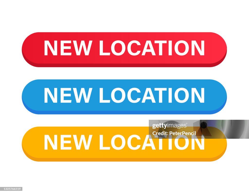 Set Location' Button Position New Location Button Color Set Vector Stock Illustration High-Res Vector ...