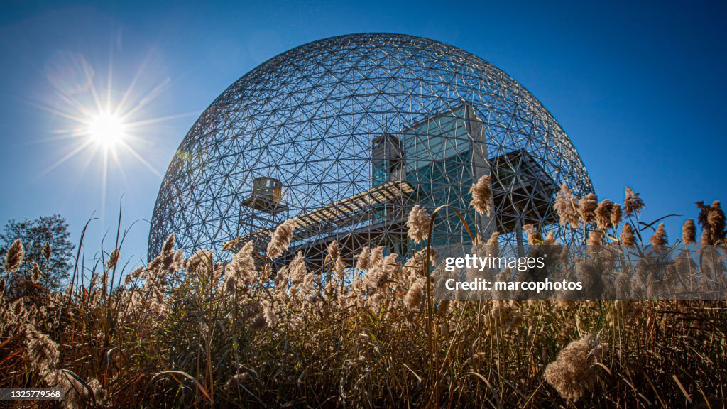 Montreal biosphere in summer.