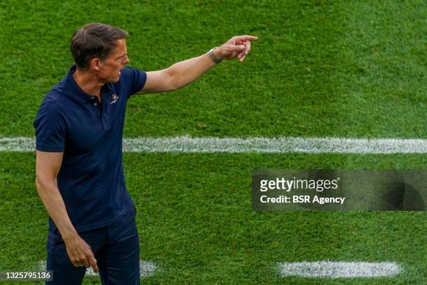 Coach Frank de Boer of the Netherlands during the UEFA Euro 2020: Round of 16 match between Netherlands and Czech Republic at Puskas Arena on June...