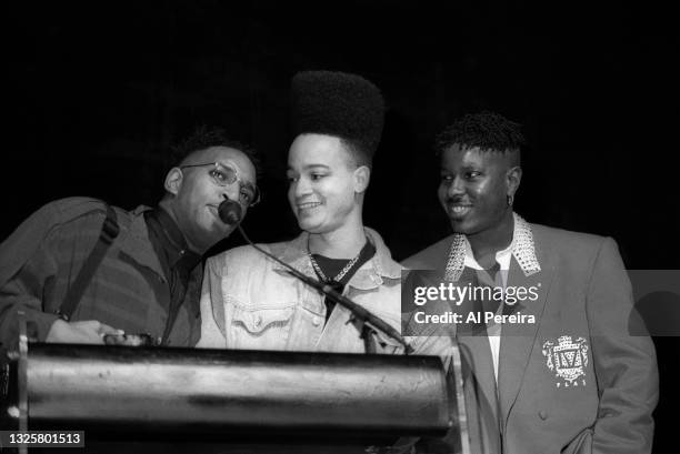 Rap group Kin 'n Play at the New York Music Awards at the Beacon Theater on March 31, 1990 in New York City.