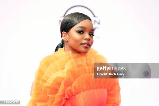 Marsai Martin attends the BET Awards 2021 at Microsoft Theater on June 27, 2021 in Los Angeles, California.