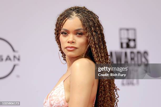 Andra Day attends the BET Awards 2021 at Microsoft Theater on June 27, 2021 in Los Angeles, California.