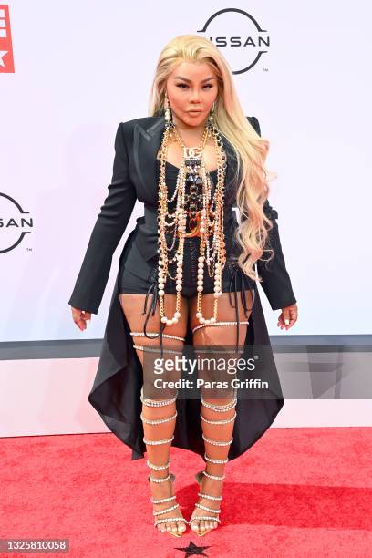 Lil' Kim attends the BET Awards 2021 at Microsoft Theater on June 27, 2021 in Los Angeles, California.
