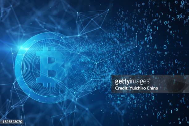 bitcoin and network - bitcoin stock pictures, royalty-free photos & images