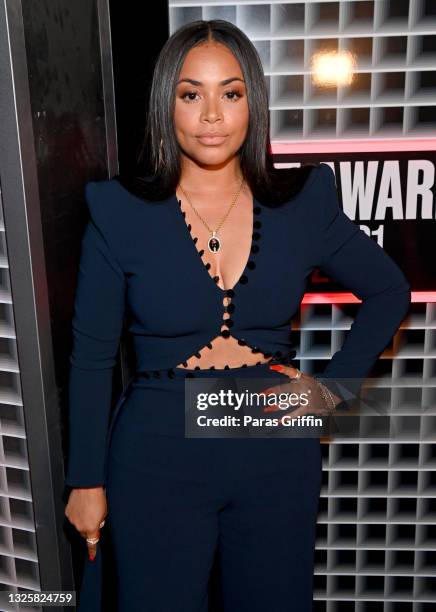 Lauren London attends the BET Awards 2021 at Microsoft Theater on June 27, 2021 in Los Angeles, California.