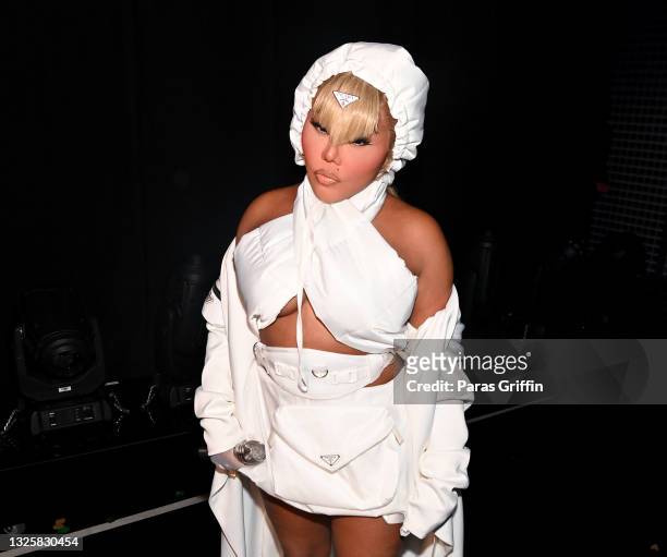 Lil' Kim attends the BET Awards 2021 at Microsoft Theater on June 27, 2021 in Los Angeles, California.
