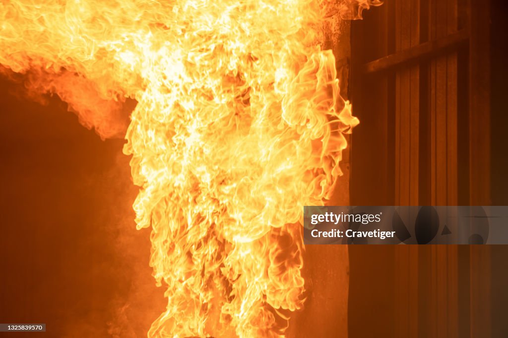 Fire Flames inside the home.