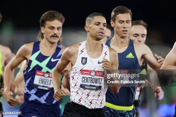 Matthew Centrowitz competes in the Men's 1,500 Meter Run Final during day ten of the 2020 U.S. Olympic Track & Field Team Trials at Hayward Field on...