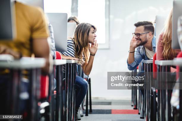 Students Using Computer In Classroom Cheating 233 Cheating Student College Stock Photos, High-Res Pictures, and ...