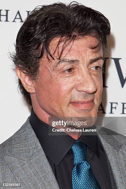 Actor Sylvester Stallone arrives at "Peter Lindbergh's Portofino" at Culver Studios on April 28, 2011 in Culver City, California.