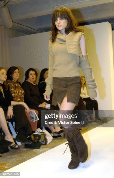 Runway model during Mercendes-Benz Shows LA- Paul Hardy at Standard Hotel in Los Angeles, California, United States.