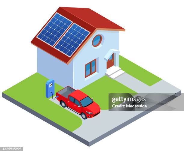 electric vehicle - future car front stock illustrations