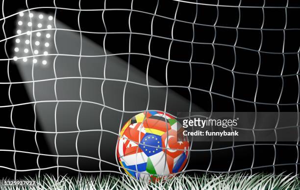 goal light - germany v france semi final uefa euro 2016 stock illustrations