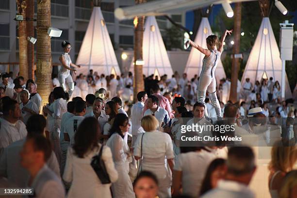 General view of atmosphere at the Nikki Beach Grand Opening White Party at Tropicana Las Vegas on May 26, 2011 in Las Vegas, Nevada.