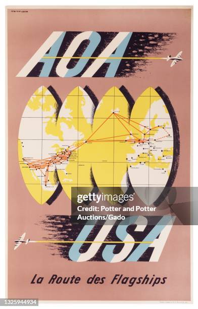 Typical Transcontinental Flight Routing Map 27 Transcontinental Map Stock Photos, High-Res Pictures, and Images ...