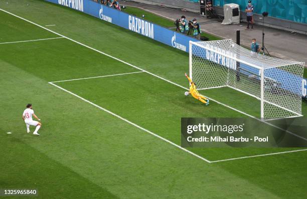 Hugo Lloris of France saves a penalty taken by Ricardo Rodriguez of Switzerland during the UEFA Euro 2020 Championship Round of 16 match between...