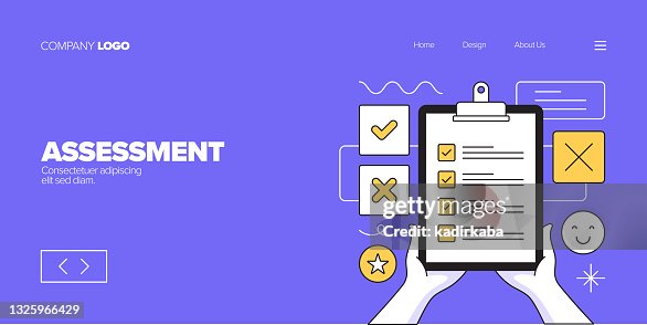 Concetto di valutazione per landing page, banner del sito Web, pubblicità online, materiale pubblicitario e di marketing Concetto di valutazione per landing page, banner del sito Web, pubblicità online, materiale pubblicitario e di marketing