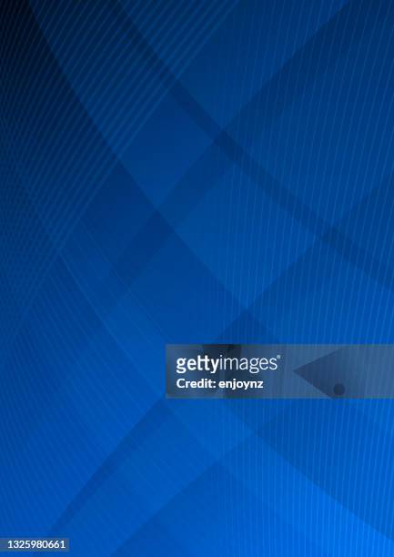 abstract blue lines pattern background - business card design stock illustrations