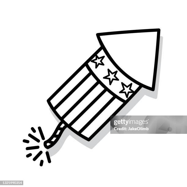 firework doodle 5 - firework explosive material stock illustrations