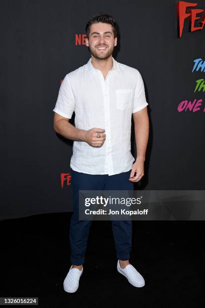 Cody Christian attends the Premiere of Netflix's "Fear Street Trilogy" at Los Angeles State Historic Park on June 28, 2021 in Los Angeles, California.