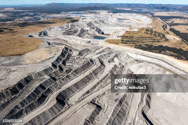 coal mine - open cut mine australia stock pictures, royalty-free photos & images