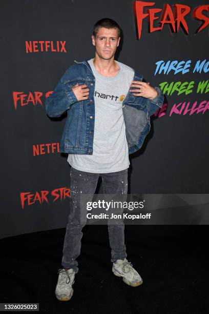 Jace Norman attends the Premiere of Netflix's "Fear Street Trilogy" at Los Angeles State Historic Park on June 28, 2021 in Los Angeles, California.