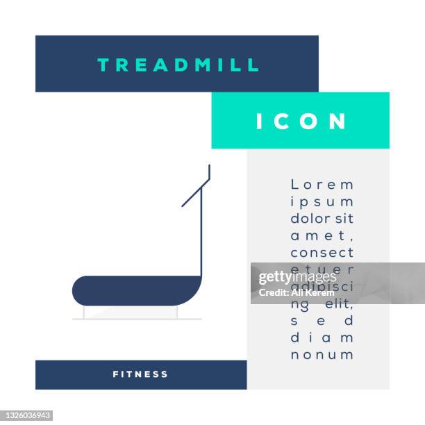 treadmill icon - empty aerobics studio stock illustrations